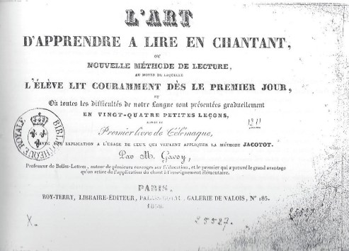 apprendre à lire en chantant