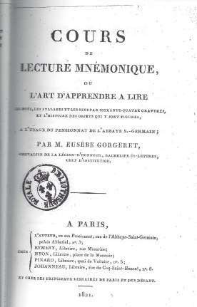 lecture mnémonique, de Gorgeret
