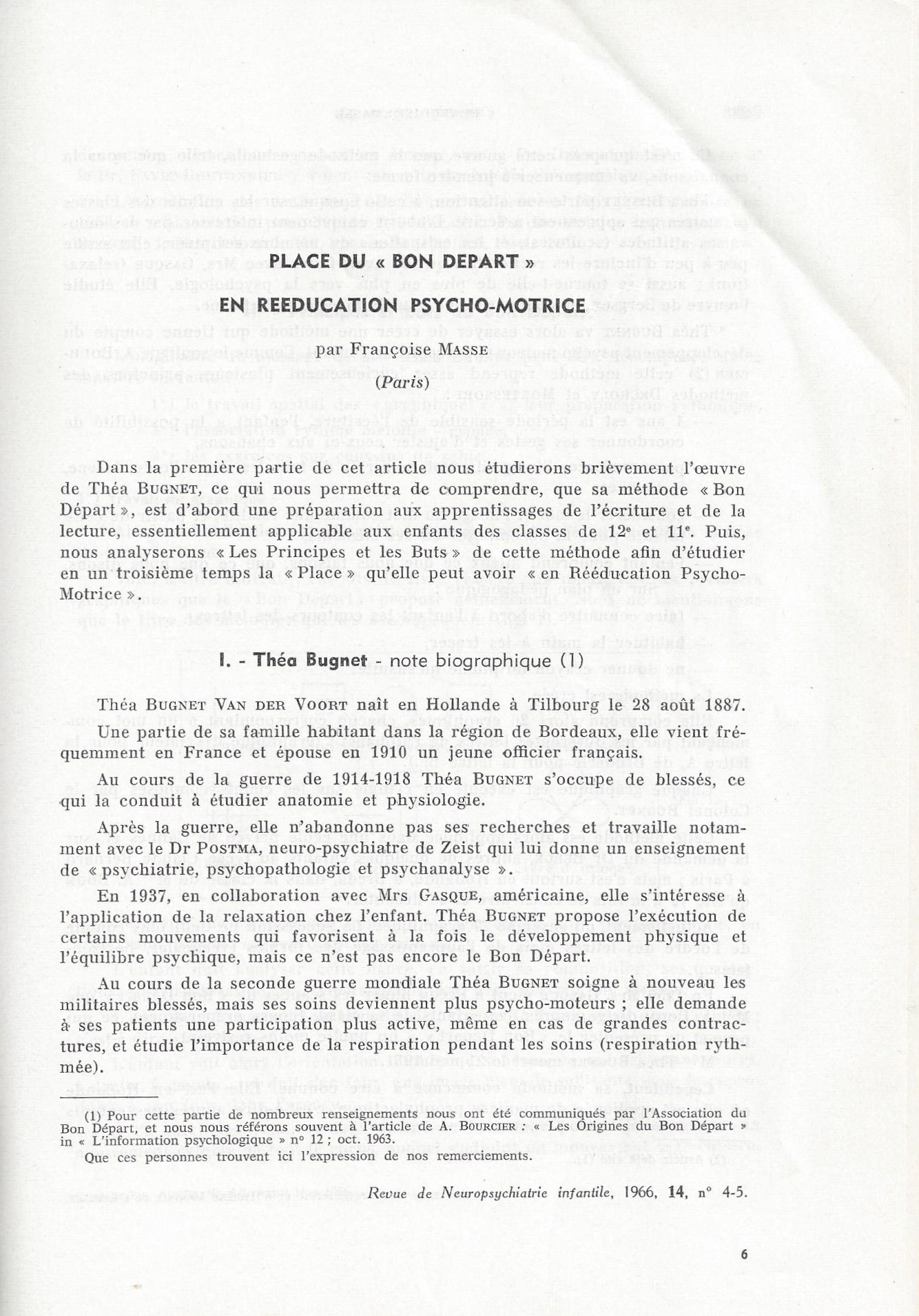 Bon Départ Francoise Masse 1