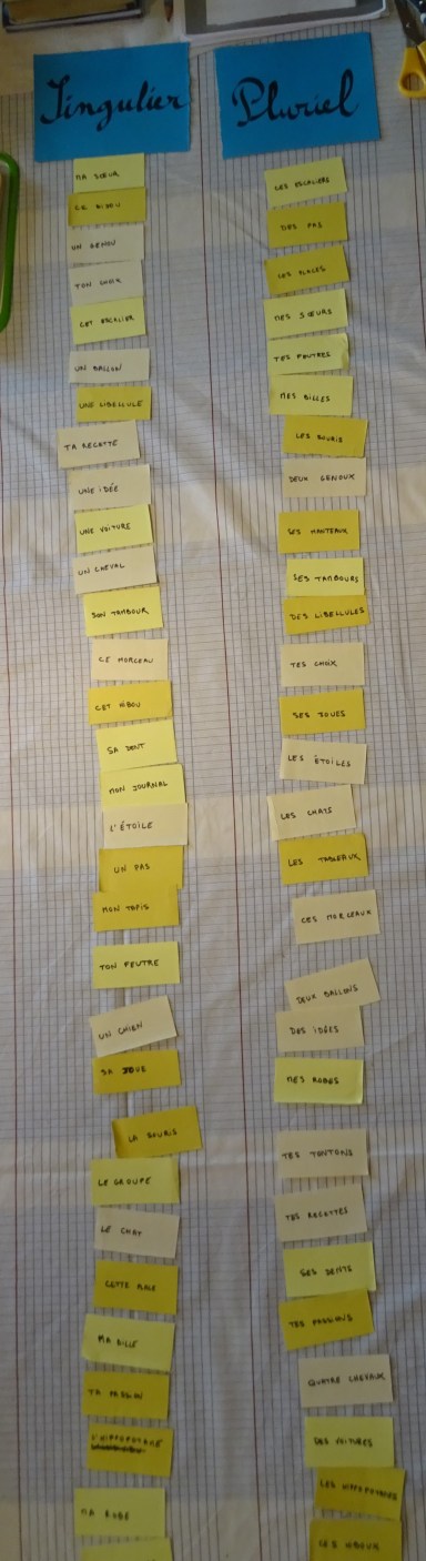 Singulier pluriel